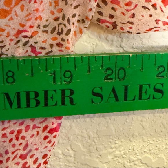 Johnny Was Silk Multi Color Tie-Front Blouse - Red, Green, Yellow sz M - Picture 8 of 11